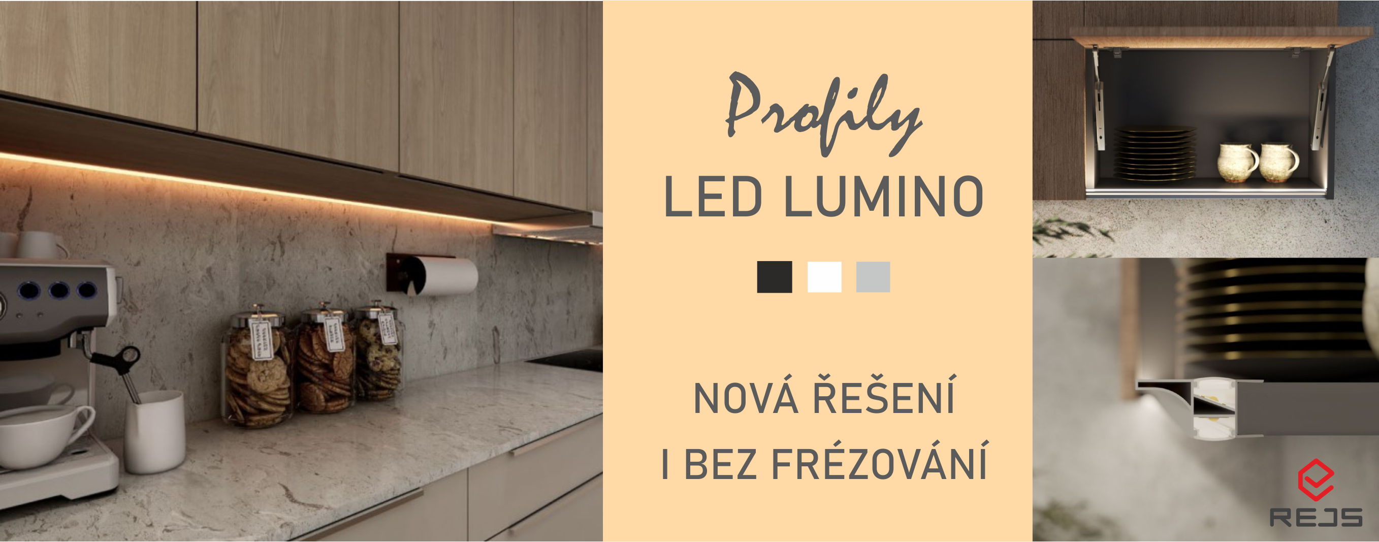 LED OSVĚTLENÍ REJS LUMINO - nová řešení bez frézování